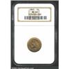 Image 1 : 1863 1C MS66 NGC. Delicate golden-orange iridescence has gathered on both sides of this extraordinar
