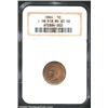 Image 1 : 1864 1C L On Ribbon MS63 Red and Brown NGC. Pointed bust truncation. Richly variegated lilac and tan