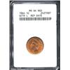 Image 1 : 1864 1C L On Ribbon MS64 Red ANACS. FS-6.71, Snow-3. The 186 in the date is spectacularly repunched.