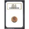 Image 1 : 1865 1C MS64 Red NGC. Plain 5. Predominantly bright gold in color, with just a hint of violet color.