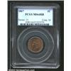 Image 1 : 1867 1C MS64 Red and Brown PCGS. Snow-6. The 18 in the date is repunched. Rich red, gold, and violet