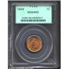 Image 1 : 1869 1C MS64 Red PCGS. Bright yellow and orange colors intermingle. A razor-sharp strike with flashy