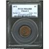 Image 1 : 1873 1C Closed 3 MS64 Red and Brown PCGS. Deep orange color at the borders, with lilac patina in the