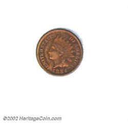 1886 1C Type One PR63 Red and Brown, Questionable Color Uncertified. Pearly violet and crimson tonin