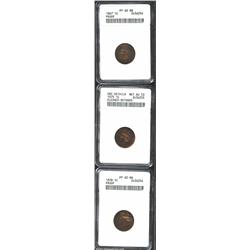 1867 1C PR60 Red and Brown ANACS, both sides are somewhat dark with a streaky appearance, although o