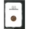 1911-D 1C MS65 Red and Brown NGC. The obverse has much ruby-red color, while the reverse has dusky g