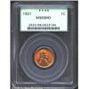 1921 1C MS66 Red PCGS. Deep orange and yellow-gold color. A nicely struck and flashy Gem that has se