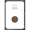 1921-S 1C MS64 Red and Brown NGC. The lustrous surfaces have attractive golden-brown color. The stri