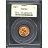 1923 1C MS65 Red PCGS. A lustrous Gem that has bright orange color and virtually pristine surfaces..