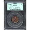 1924-S 1C MS64 Red and Brown PCGS. A lustrous Cent with golden-brown and rose-violet patina. A nicel