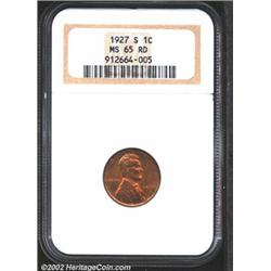 1927-S 1C MS65 Red NGC. Lange (1996) states that the plate coin in his book The Complete Guide to Li