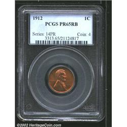 1912 1C PR65 Red and Brown PCGS. The obverse approaches the full Red designation, while the reverse.