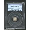 1861 3CS PR64 Cameo PCGS. Light milky yellow-gray patina. Well struck, and not far from pristine. A.