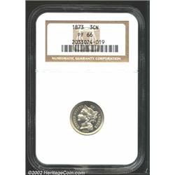 1873 3CN Closed 3 PR66 NGC. This is a gorgeous Gem whose bright, pleasingly reflective surfaces exhi