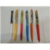 Image 1 : LOT 6 VINTAGE ACTION MOVABLE SCENE BALL POINT PENS