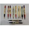 Image 1 : LOT 11 VINTAGE MECHANICAL ADVERTISING PENCILS