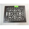 Image 1 : ANTIQUE 14X11 CAST IRON ORNATE FLOOR AIR GRATE