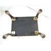 Image 3 : ANTIQUE 14X10 NEEDLE POINT & BRONZE LEG FOOT STOOL