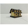 VINTAGE PRESSED METAL SAVE FOR A HOME COIN BANK: