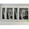 Image 1 : LOT 4 MATTED ANSEL ADAMS PHOTOS MOON & HALF DOME