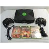 2001 XBOX CONSOLE, 2 CONTROLLERS VIDEO CONNECTOR,