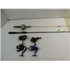 Image 1 : LOT 6 VINTAGE FISHING EQUIPMENT: 2 RODS BASS PRO,