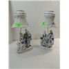 Image 1 : PAIR OF PORCELAIN FRENCH PROVENCIAL PARLOR LAMPS
