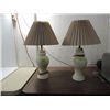 Image 1 : CONTEMPORARY PAIR CERAMIC BASE READING LAMP &