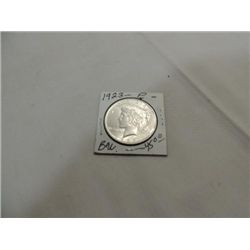 1923 MS63+ UNCIRCULATED PEACE SILVER DOLLAR