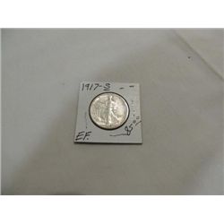 1917-S (EF) WALKING LIBERTY HALF DOLLAR