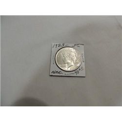 1923 UNCIRCULATED PEACE SILVER DOLLAR