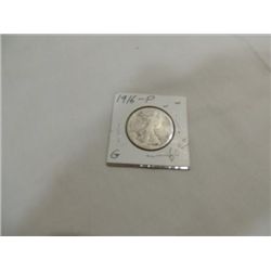 1916 CIRCULATED (G) WALKING LIBERTY HALF DOLLAR