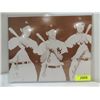 Image 1 : 14X11 BASEBALL PRINT DIMAGGIO, MANTLE & WILLIAMS