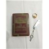 Image 1 : LOT 2 VINTAGE FRANKLIN BANK BOOK COIN BANK & KEY,