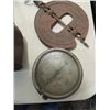 Image 2 : LOT 5 RUSTY GOLD COLLECTIBLES: EAGLE OIL CAN, FARM