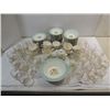 Image 1 : LOT 86 VIKING CHINA & GLASSES: WHEAT PATTERN. 16