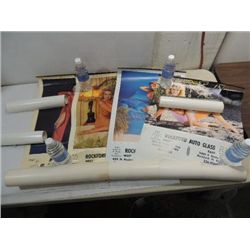 LOT 7 1982 & 83 ROCKFORD AUTO GLASS NUDE CALENDERS