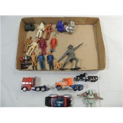 LOT 20 ASSORTED VINTAGE ACTION FIGURES, TRANFORMER
