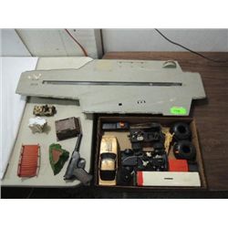 ASSORTED GROUP OF CHILD'S TOYS: AIRCRAFT CARRIER,