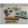 Image 1 : LOT 10 TRAIN REALTED COLLECTIBLES: WOOD WHISTLES,