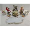 Image 1 : LOT 11 VINTAGE PORCELAIN FIGURINES: 7 ASSORTED