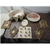 LOT 8 DECORATIVE ITEMS: TIC-TAC-TOE NAUTICAL GAME,