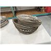 Image 2 : LOT 12 VINTAGE CAR CHROME TRIM WHEEL RINGS