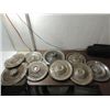 Image 1 : LOT 9 ASSORTED VINTAGE 1950S TO 70S HUBCAPS: