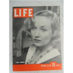 VINTAGE 1938 EMPHERIA LIFE MAGAZINE CAROLE LUMBARD