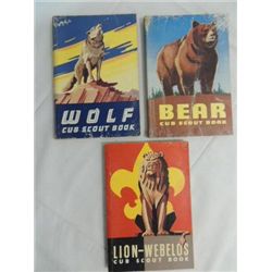 LOT 3 1954 BOY SCOUT EMPHERIA WOLF, BEAR, LION CUB