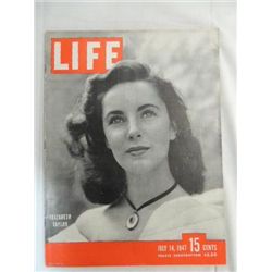 VINTAGE 1947 EMPHERIA LIFE MAGAZINE LIZ TAYLOR