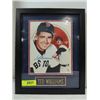 Image 1 : 12X16 FRAMED BASEBALL PRINT AUTOGRAPH TED WILLIAMS
