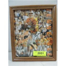 COLLEGE FOOTBALL PRINT AUTOGRAPH PEYTON MANNING