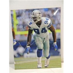 8X10 FOOTBALL PHOTO AUTOGRAPH DEMARCUS WARE NO COA